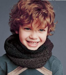 corte de cabelo infantil ondulado