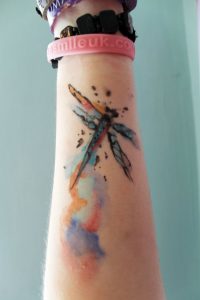 Tatuagem Aquarela no Pulso
