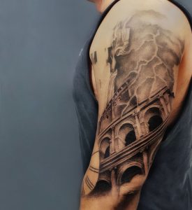 Graywash tattoo