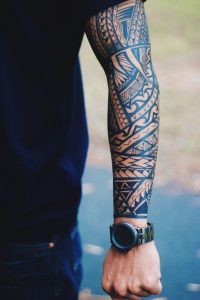 tribal tattoo arm
