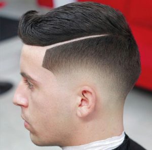 Corte de cabelo masculino com Listras 1