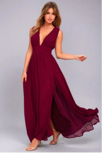 Vestido marsala 2021