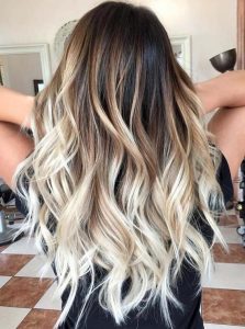 cabelos longos ombré