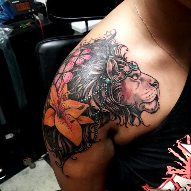 tatuagem no ombro de leão 2021 tatuagem no ombro de leão