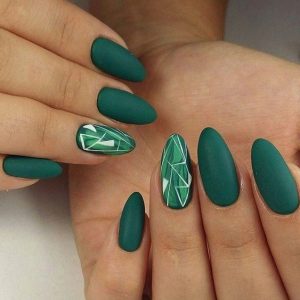 unhas decoradas verdes 2020
