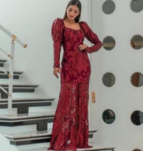 vestido marsala