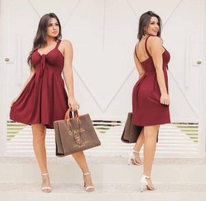 vestido marsala