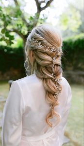 Trança embutida casamento (Pinterest)