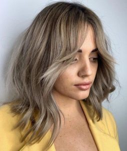long bob em camadas