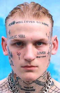 tatuagem rosto