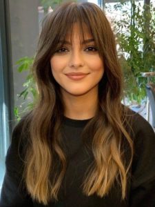 cabelo com franja