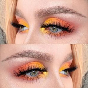 make amarelo e laranja