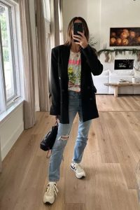 jeans and blazer