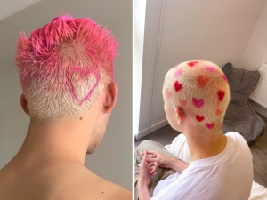 cabelo rosa masculino