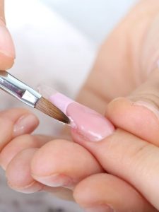 Unhas de gel alongamento para unha fraca