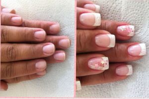 banho de gel antes e depois 2