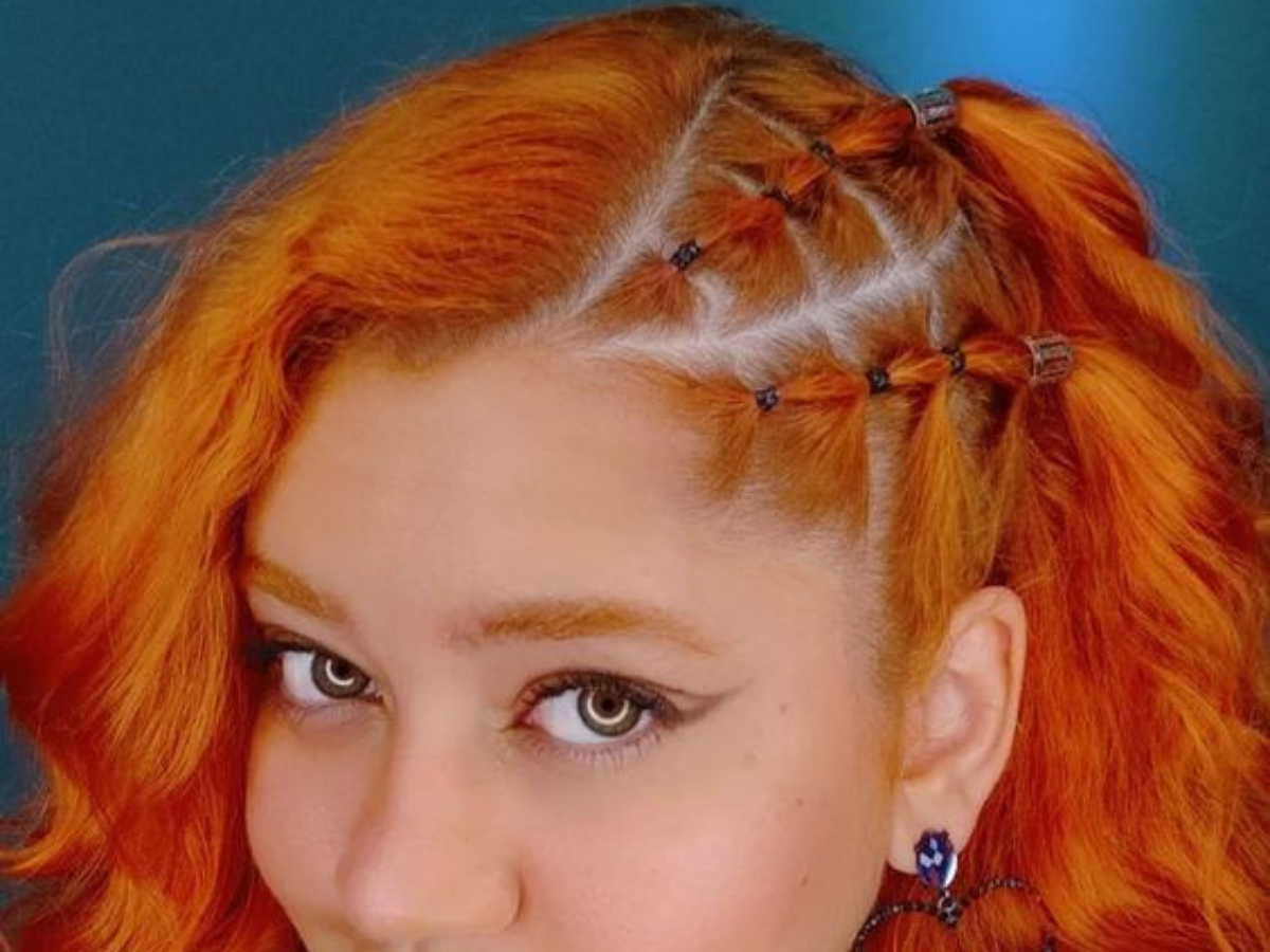 penteados para cabelo cacheado com liguinha