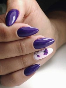 unhas roxas foto pinterest
