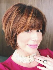 Choppy bob com franja