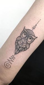 Tatuagem de corujas (Pinterest)