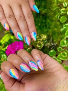 Efeito Tie Die - marca desconhecida (Pinterest)