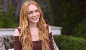 Lindsay Lohan Cabelo Ruivo 2025 strawberry