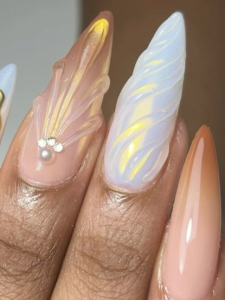 Tendência de unhas coreanas (Pinterest)