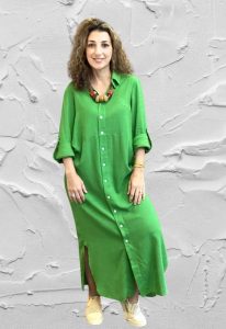 Vestido estilo camisa longa (Pinterest)