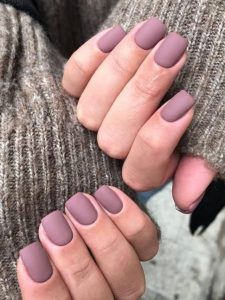 unhas curtas matte