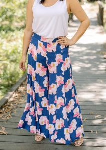 calça culotte floral