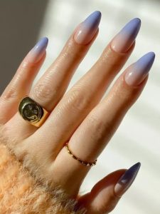 francesinha ombré em azul