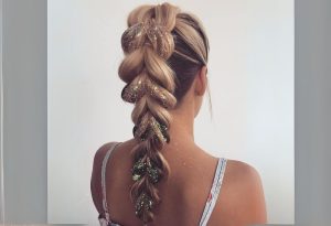 Penteado simples para carnaval trança embutida