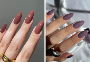 Unhas de mulher rica cores sofisticadas