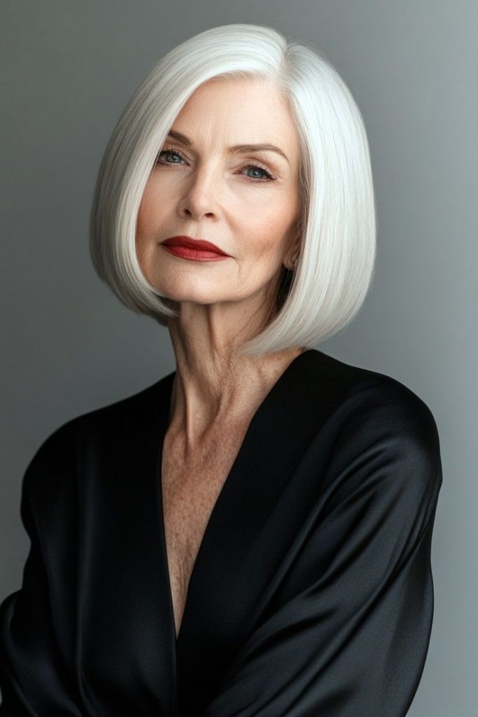 Classico cabelo chanel idosas cortes de cabelo atemporais