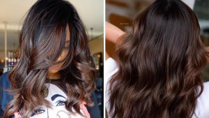 marrom café para cabelo no outono 2025