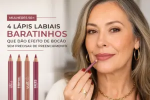 Mulheres 50+: 4 lápis labiais baratinhos que dão efeito de bocão sem precisar de preenchimento